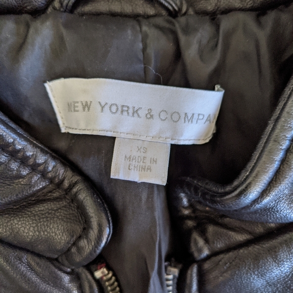 New York and company leather jacket - Picture 2 of 2